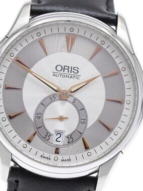 ORIS Artelier 7582 Date Small Second Silver Dial Automatic Men's Watch_917109